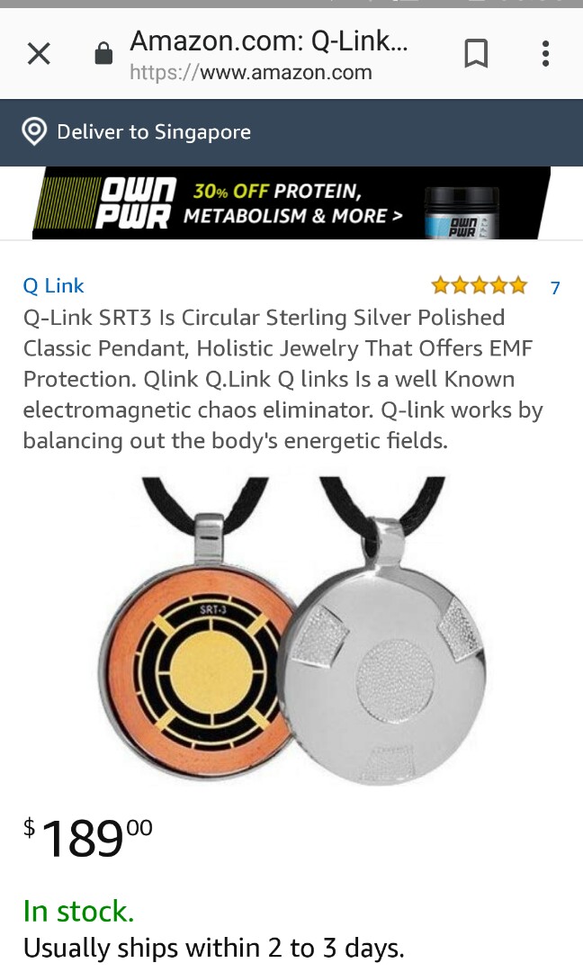 Q-Link Acrylic SRT-3 Pendant (Vivid Orange) - Q-Link Products
