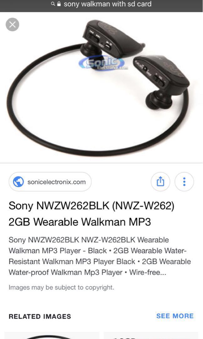 Sony walkman wearable