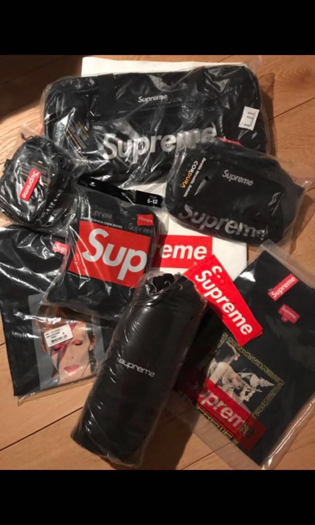 Supreme Fw17 Backpack Luxury Bags Wallets Backpacks On Carousell - red supreme fw17 shoulder bag roblox