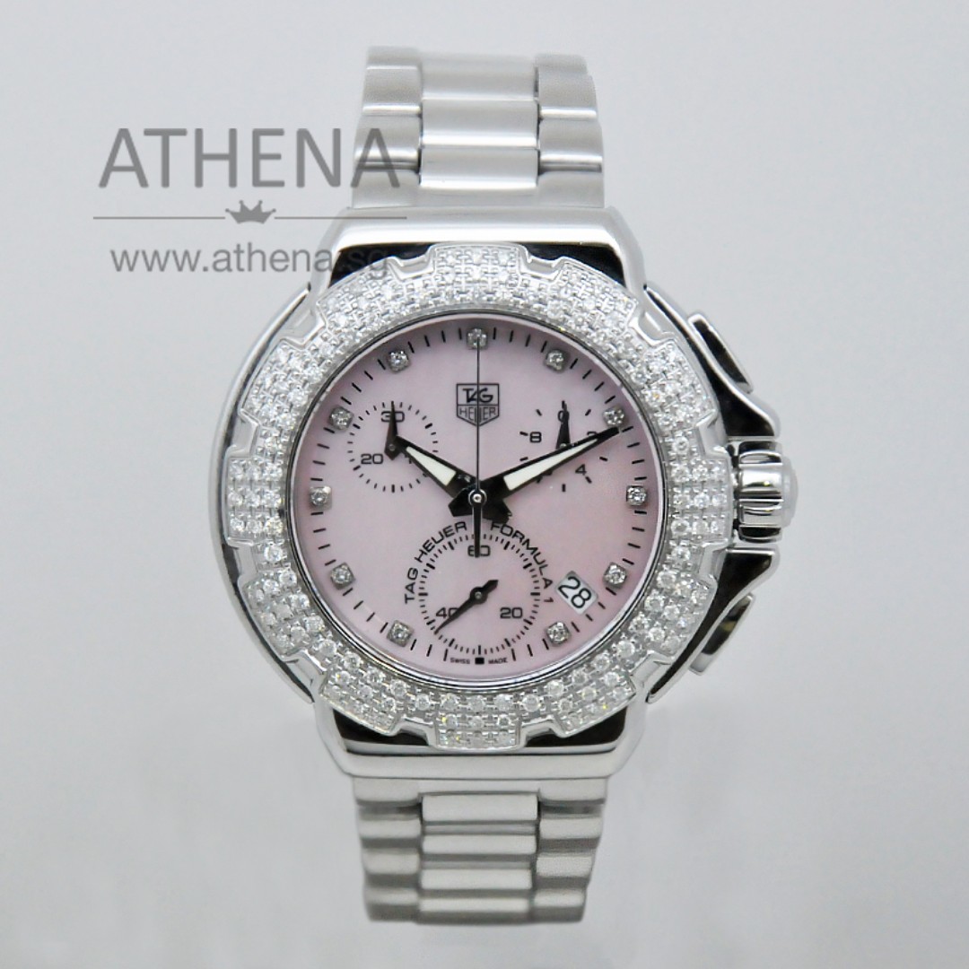 Tag heuer formula 1 ladies pink diamond on sale