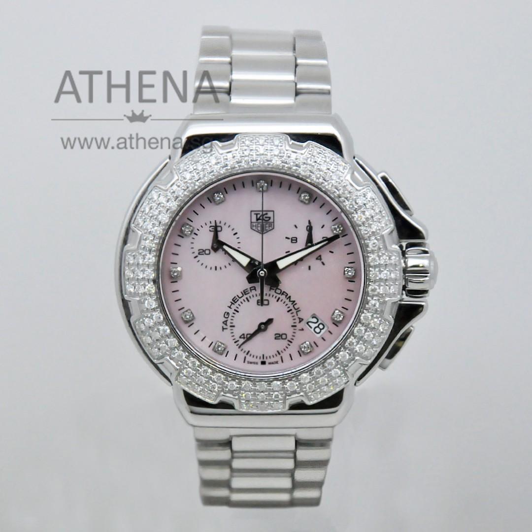 Tag heuer formula on sale 1 ladies pink diamond