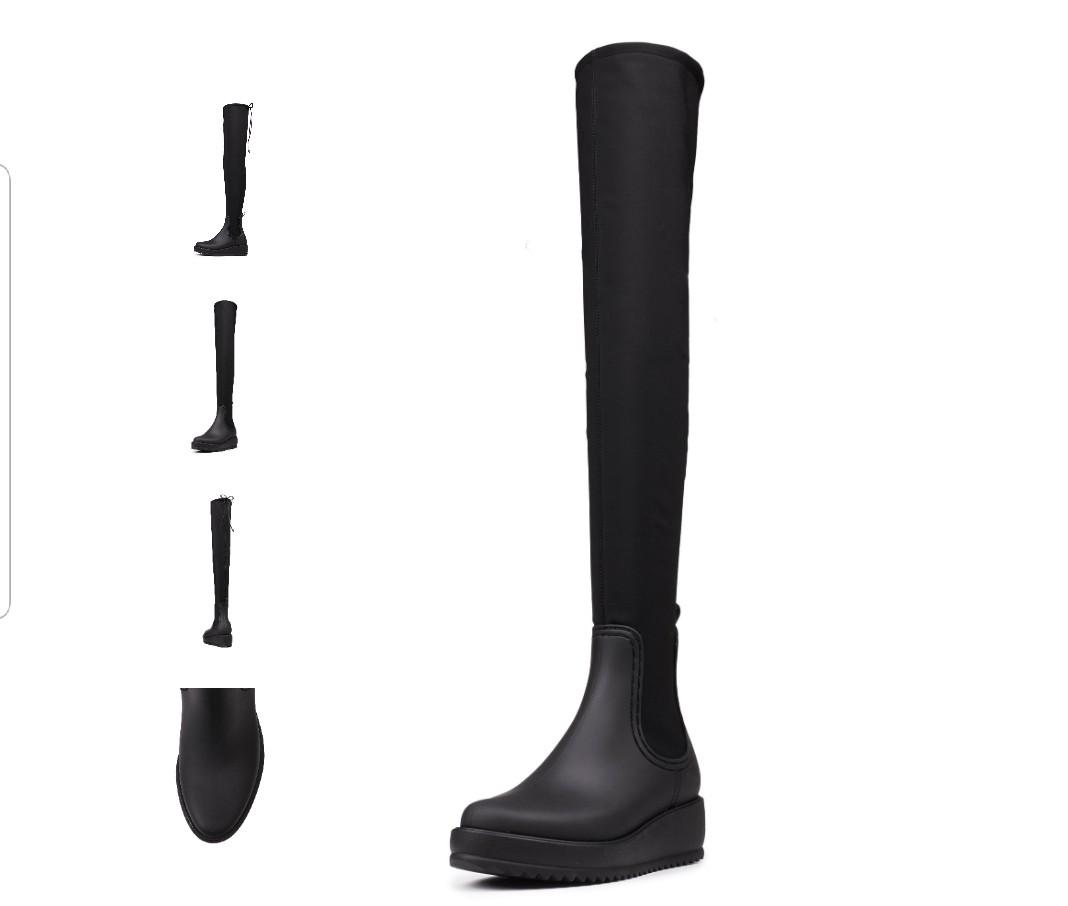 thigh high rubber rain boots