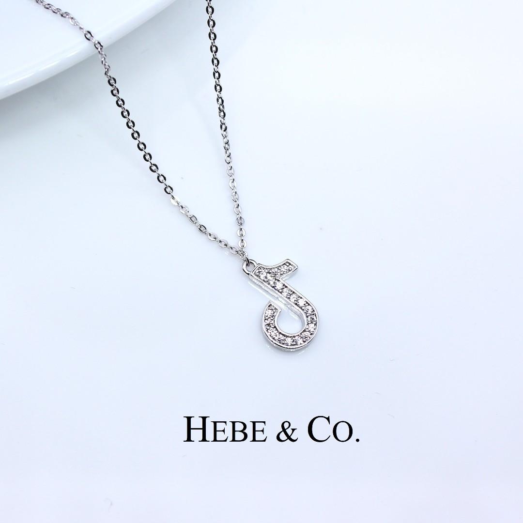 Tik Tok White Gold Plated Pendant Necklace Women S Fashion Jewellery On Carousell