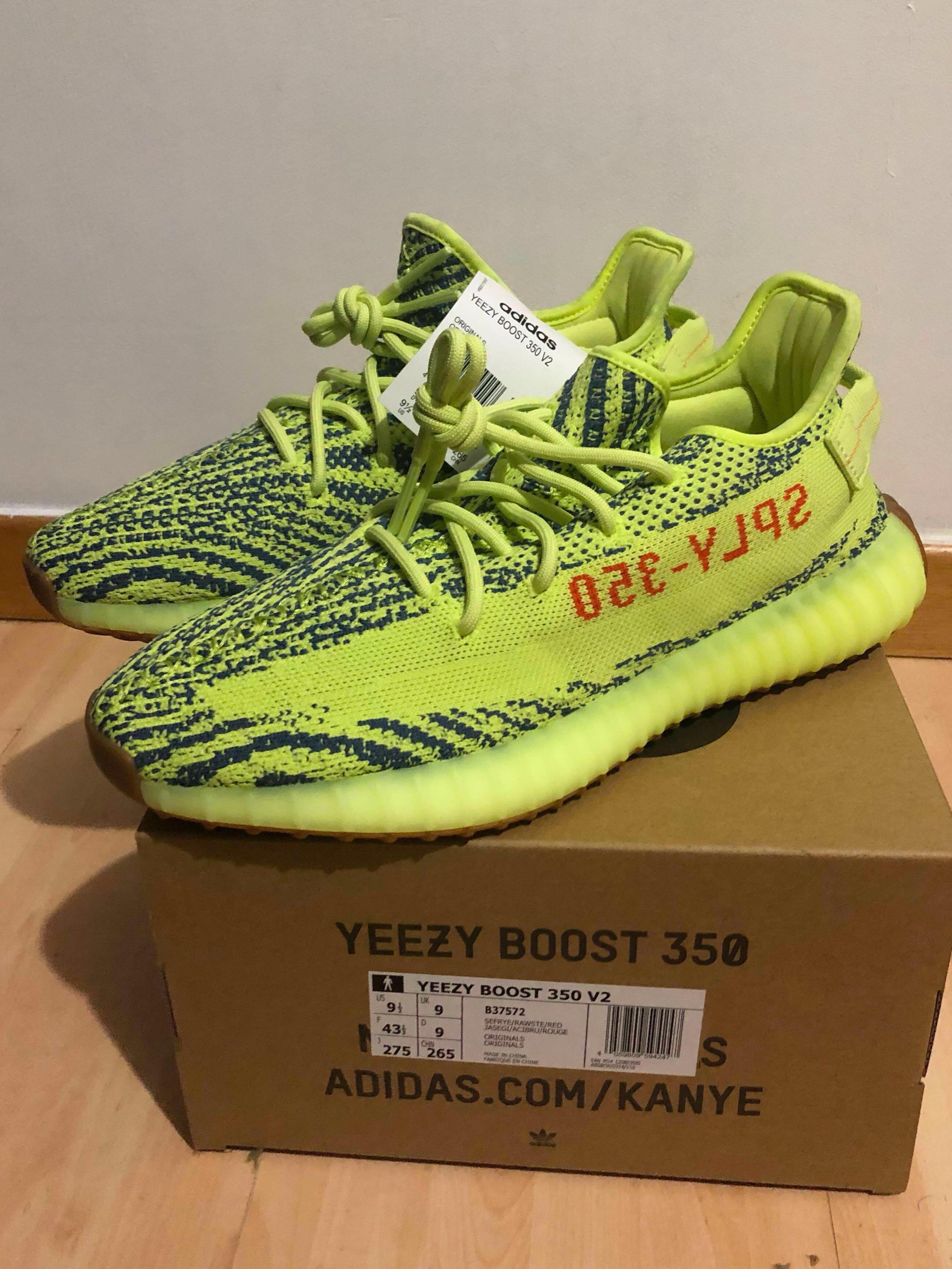 yeezy frozen yellow box