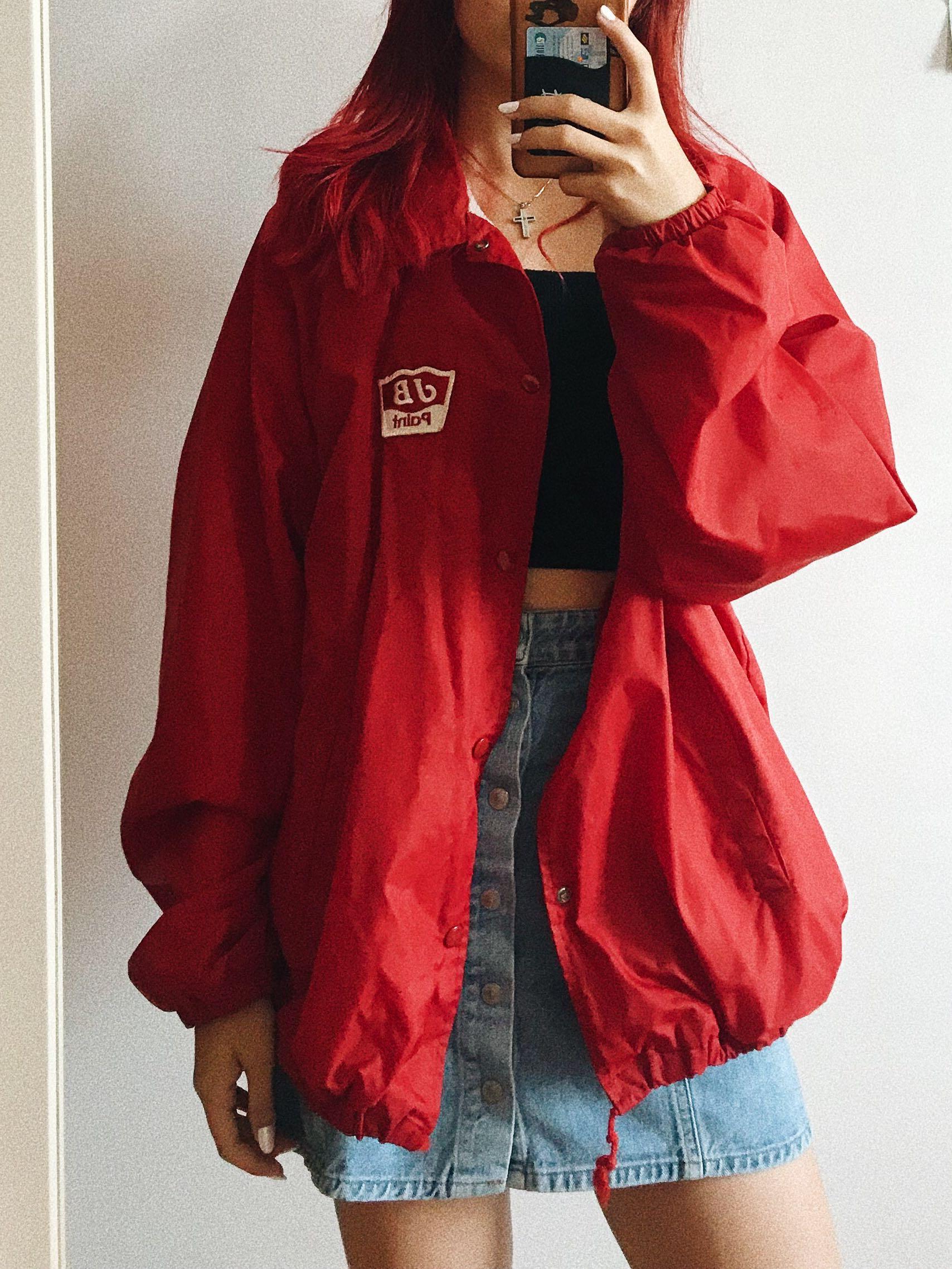 Nice red jackets shop