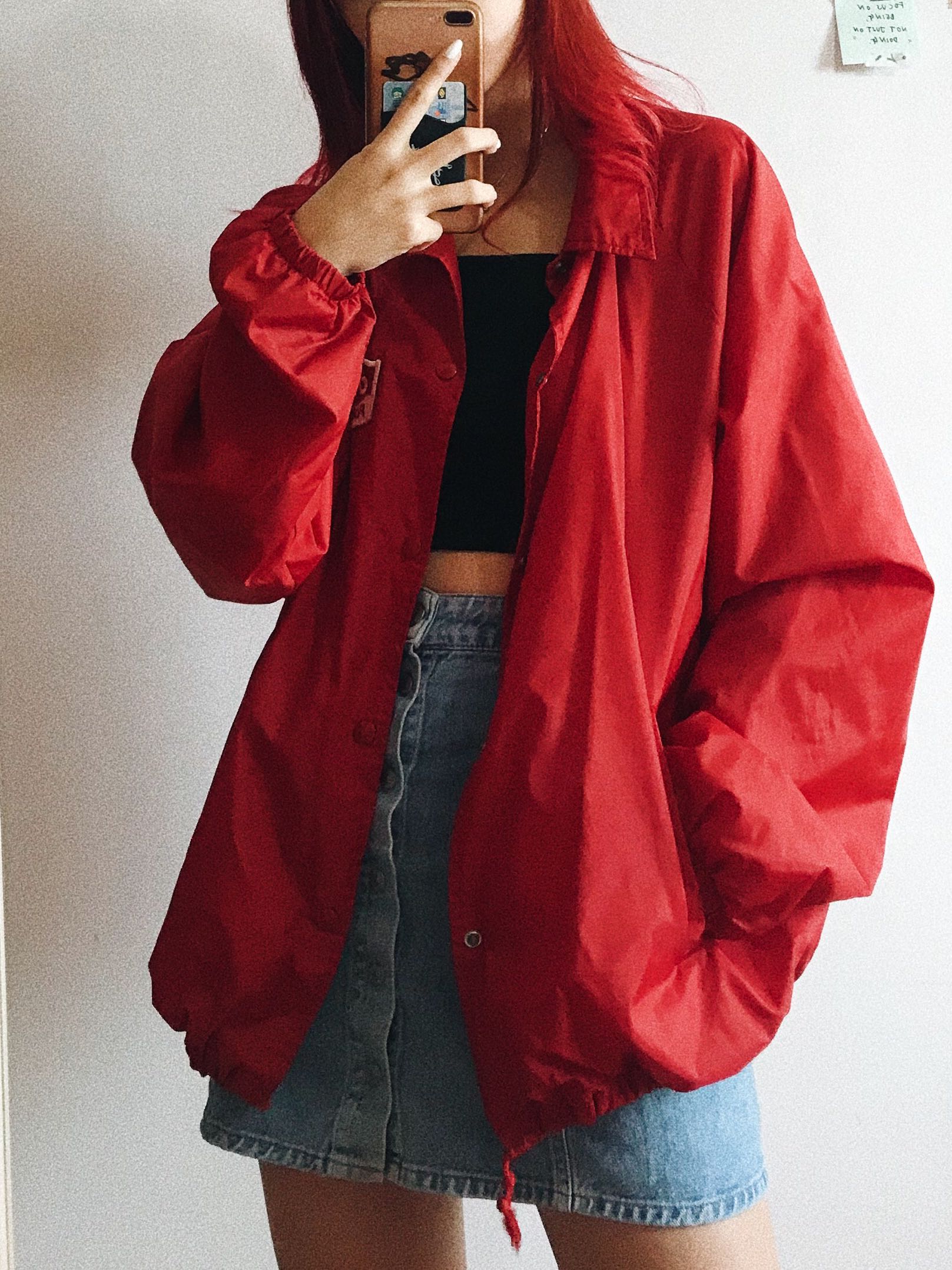Vintage Oversized Red Jacket