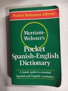 Merriam-Webster’s Pocket Spanish-English Dictionary