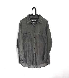 Pull & Bear Oversized Denim Shirt