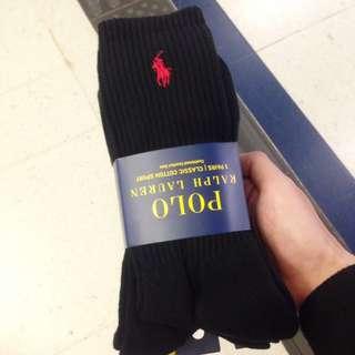 Ralph Lauren Black/Red Socks