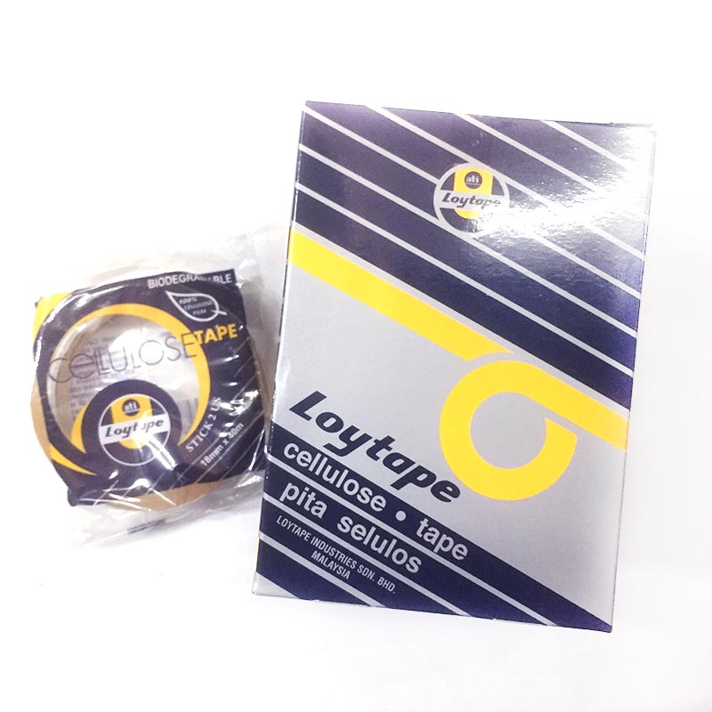 8 Rolls Loytape Cellulose Tape 18mm X 40m For School Office Home Factory Use On Carousell
