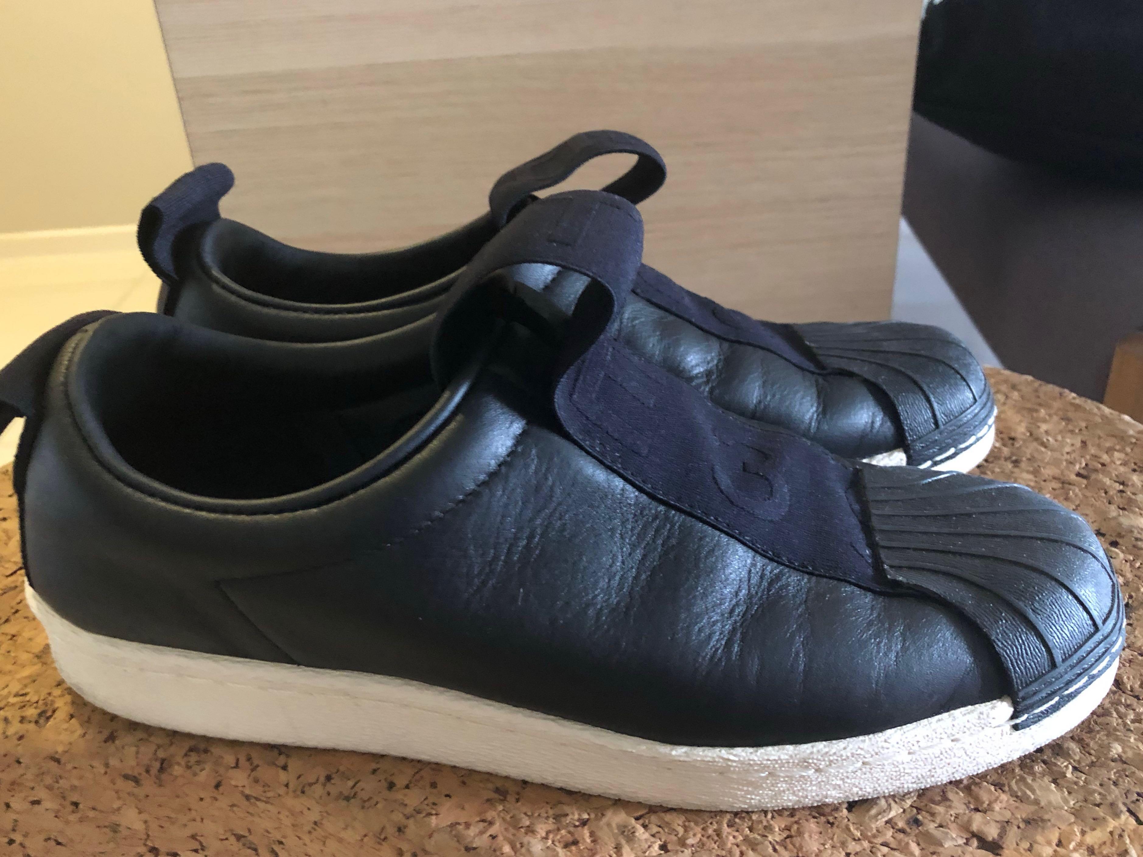 black leather adidas originals