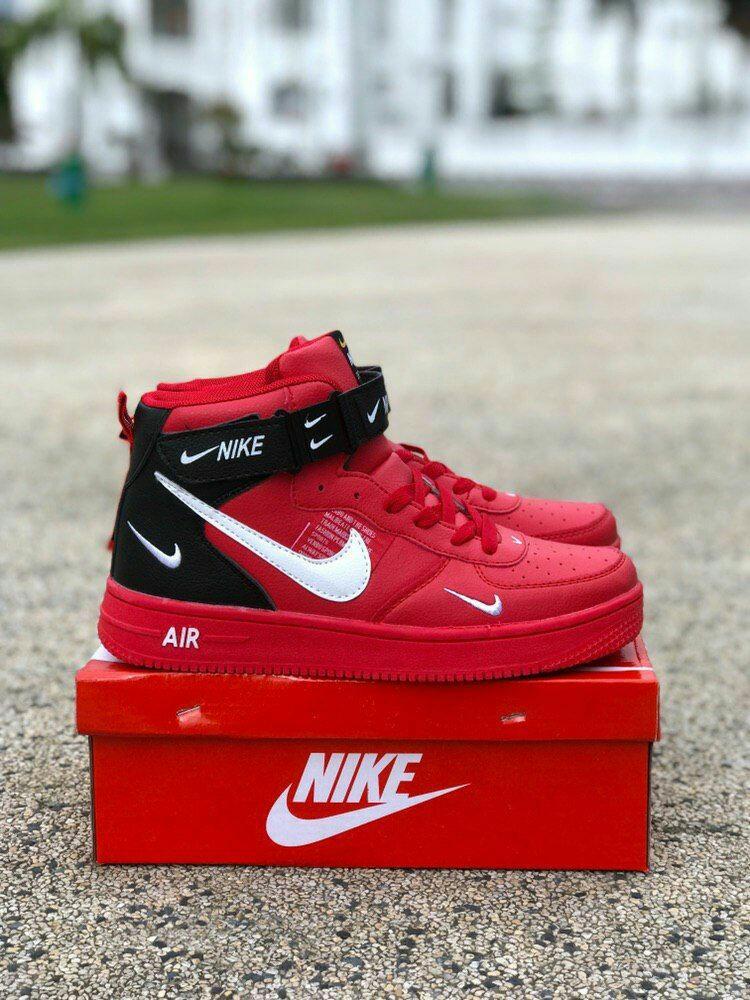 Nike af air discount force utility mid red