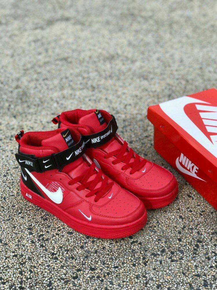 Air force 1 sale utility red high