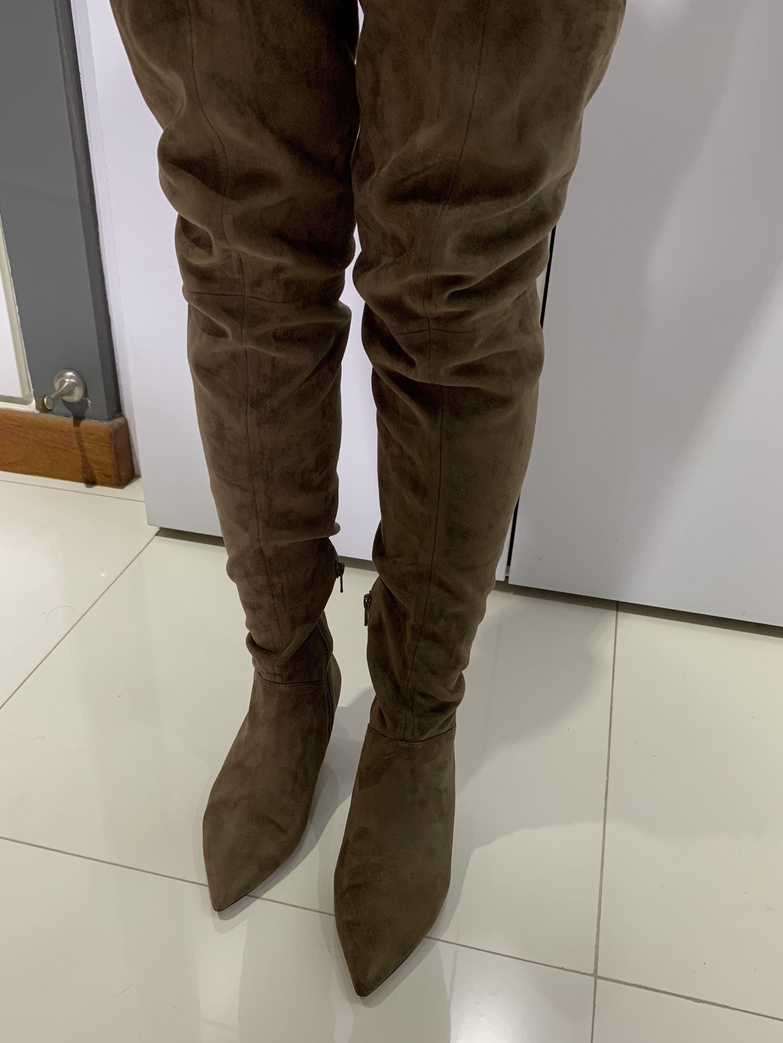 Aldo suede over deals the knee boots