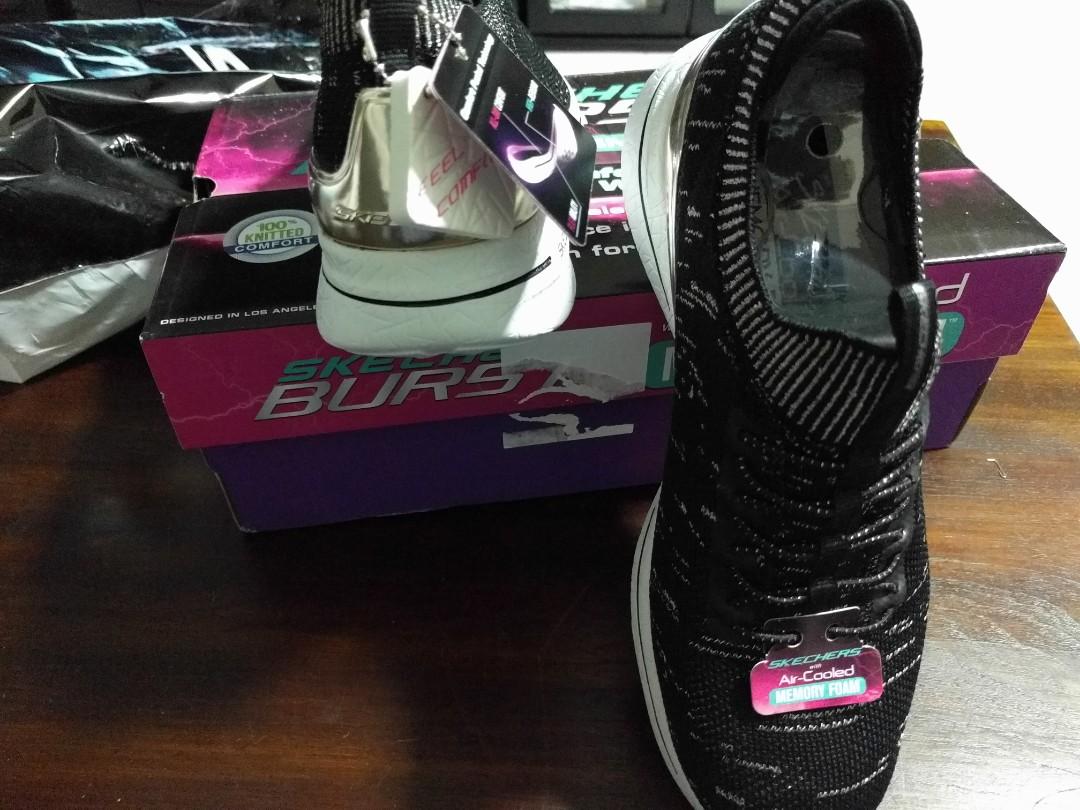 Authentic Sketchers Sports Womens Burts 2 0 Women Running Shoes Us 7 Eu 37 Women S Fashion Shoes Sneakers On Carousell