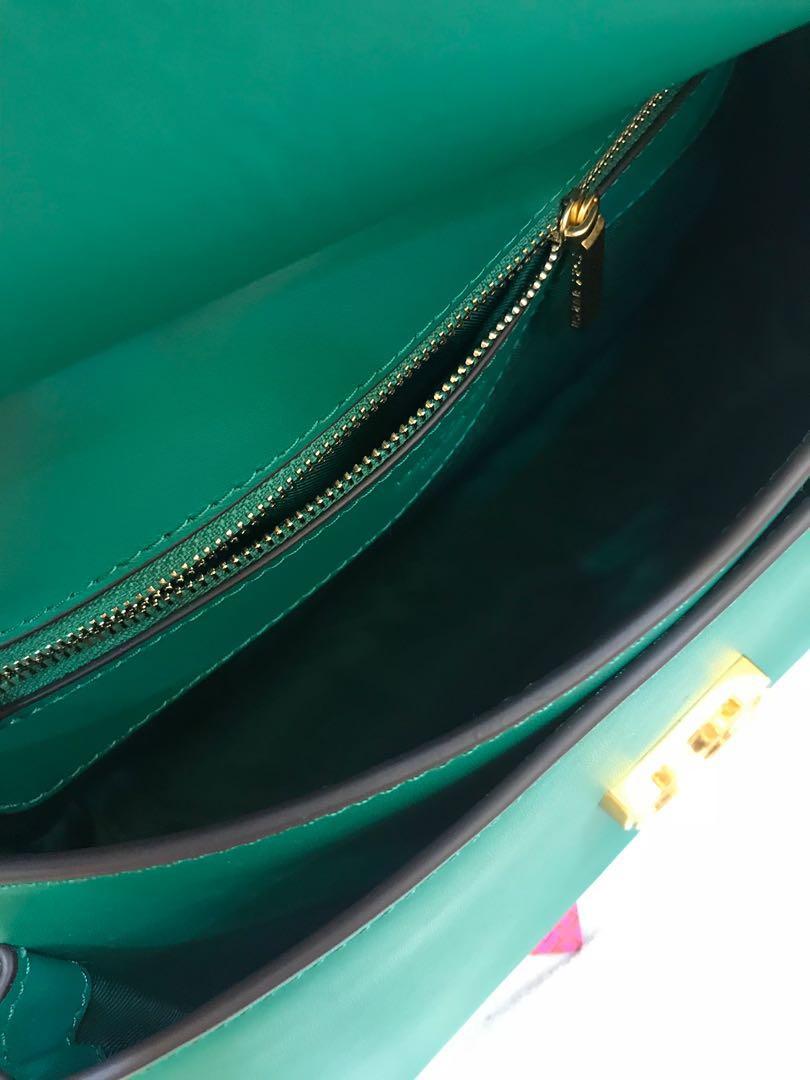 Authentic Tory Burch James saddle bag