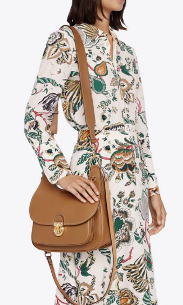 tory burch james saddle bolsa