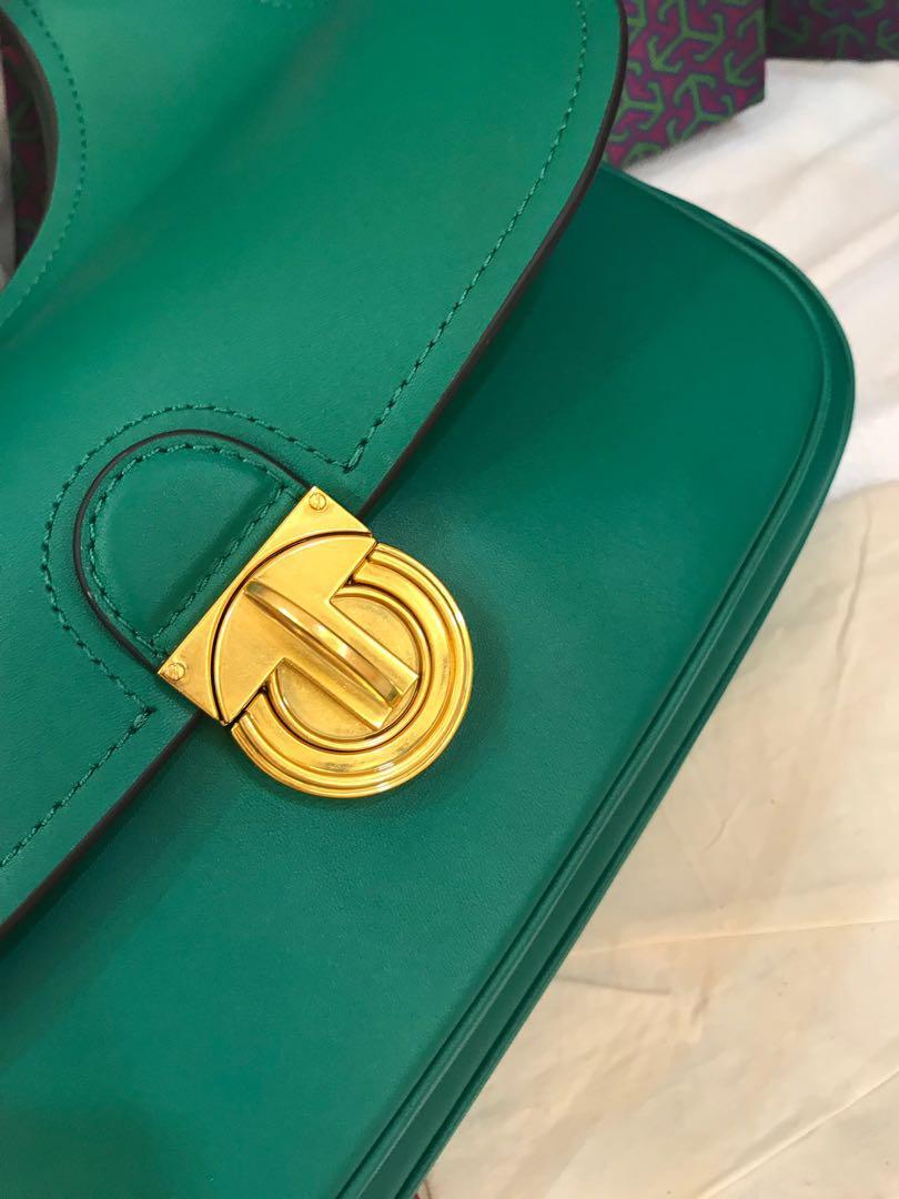 Authentic Tory Burch James saddle bag