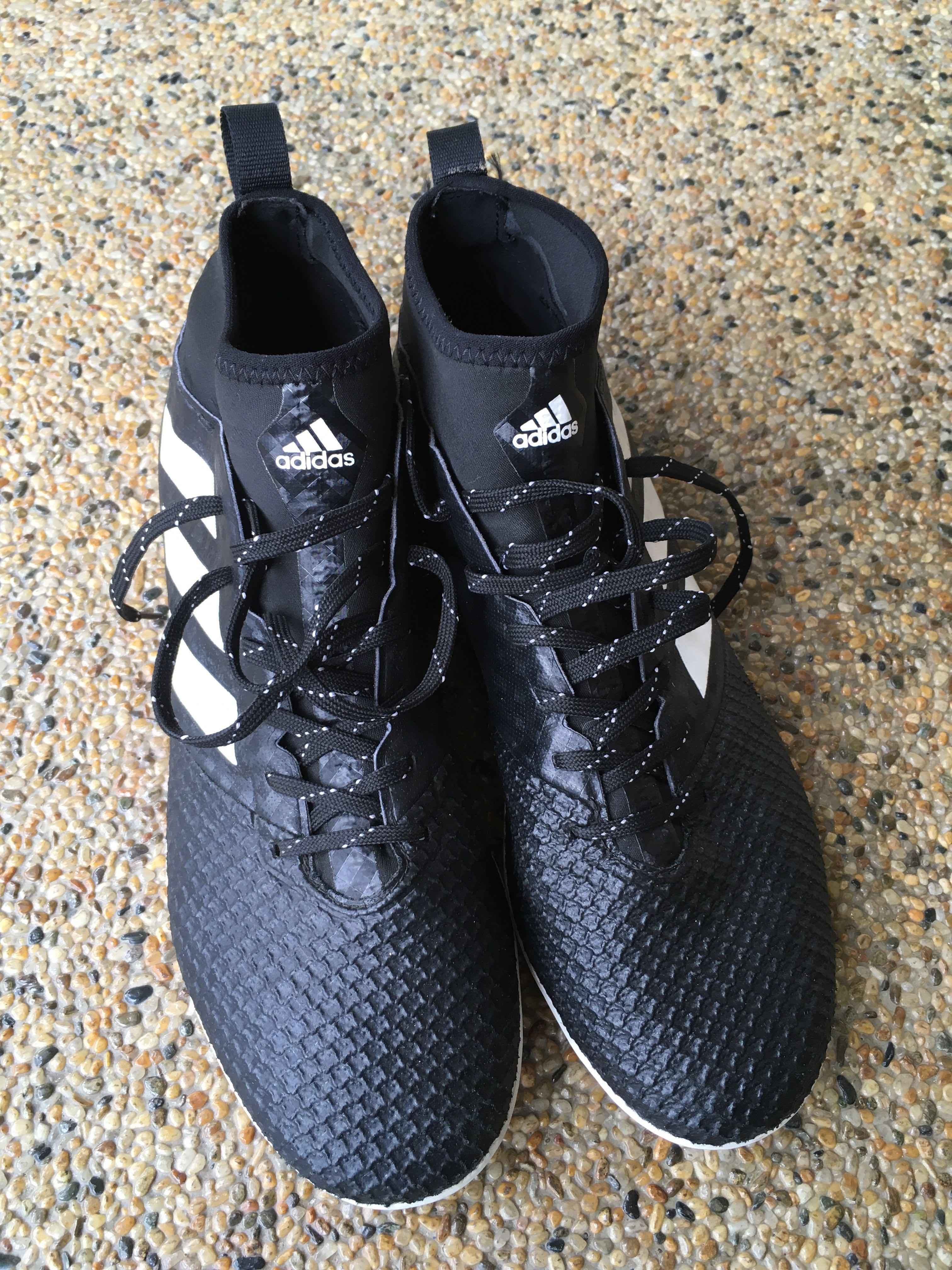 Black Adidas Futsal Shoes, Men's Fashion, Footwear, Sneakers on Carousell