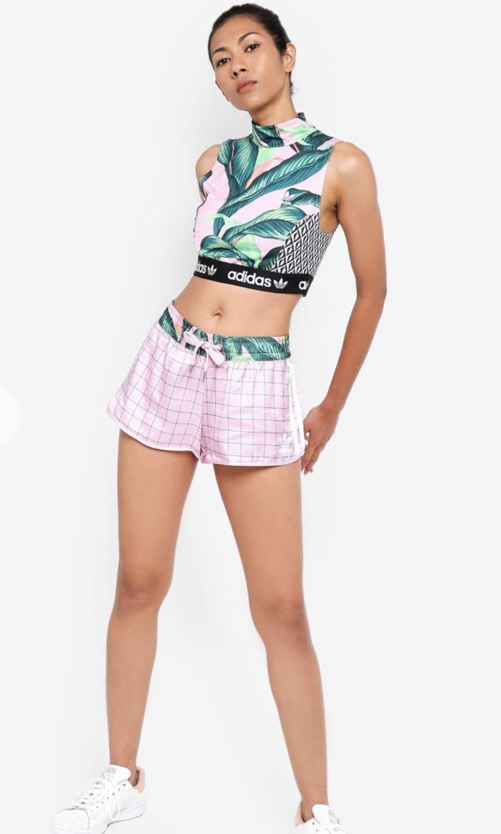 adidas bra and shorts set
