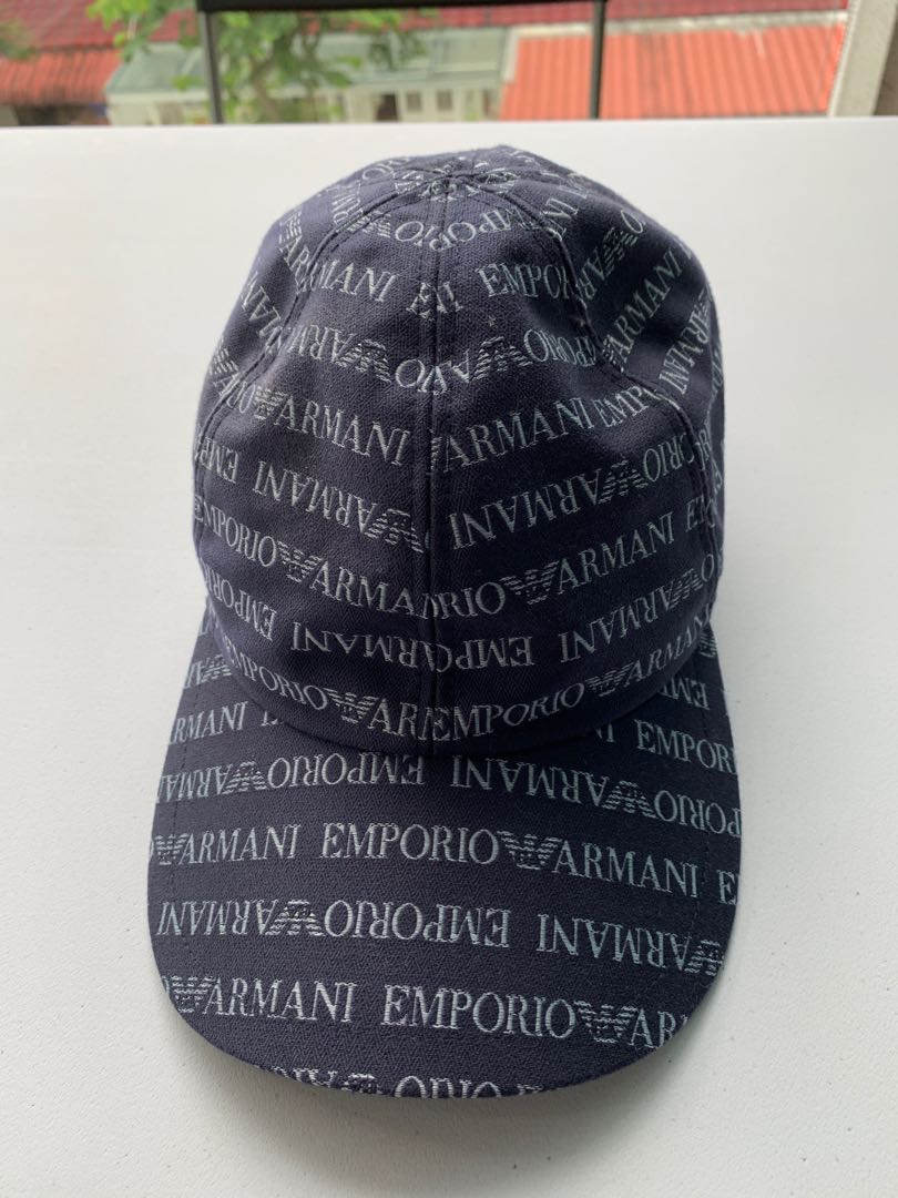 armani cap grey