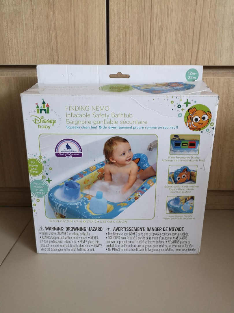disney nemo inflatable safety bathtub