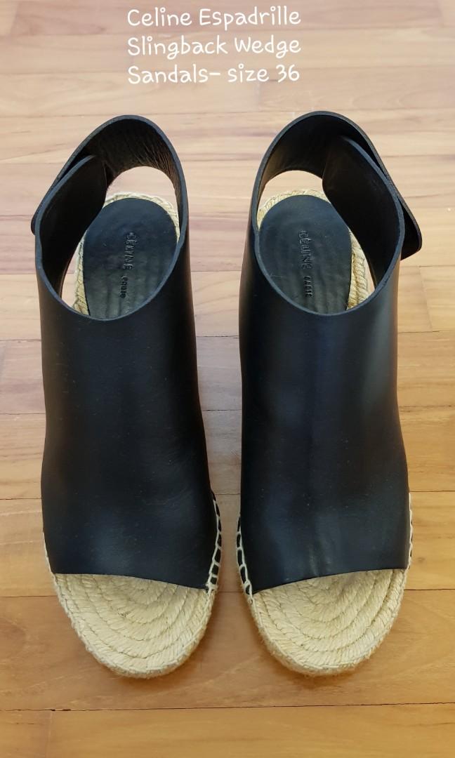 Celine espadrille wedge new arrivals sandals