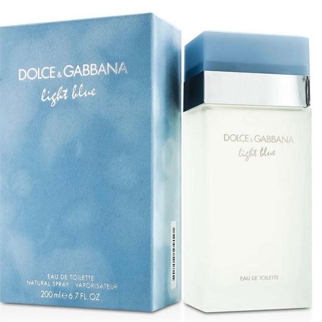 dolce and gabbana light blue womens