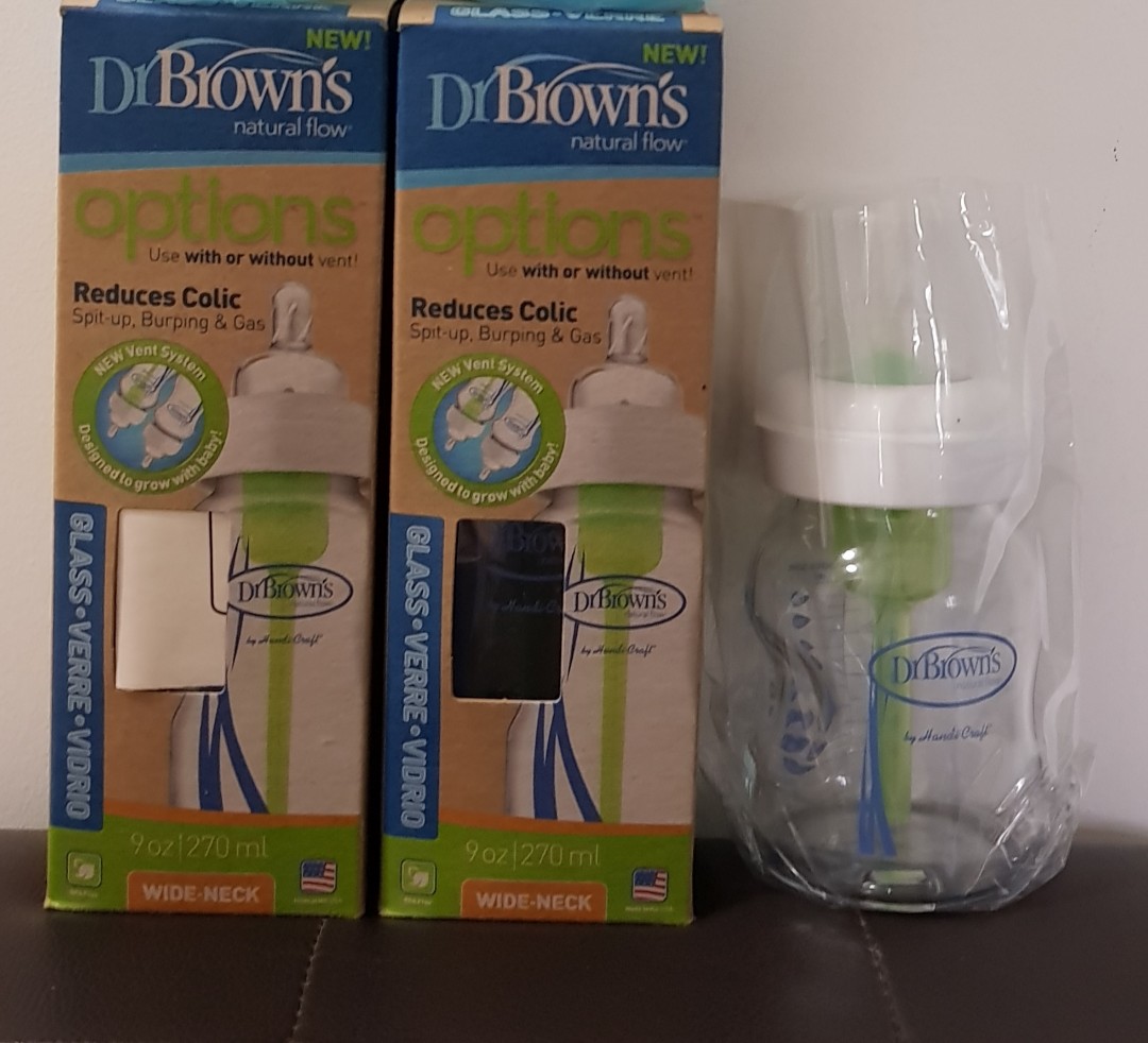 Dr Brown Glass Bottle, Babies & Kids, Nursing & Feeding, Breastfeeding