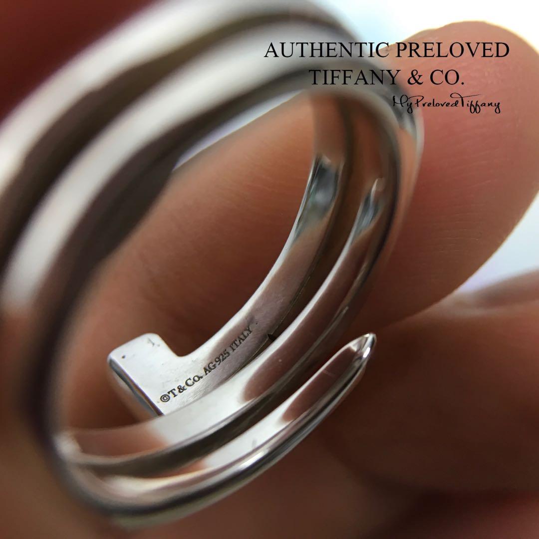 Excellent Authentic Tiffany Co T Wrap Ring Silver 4 75 35 Off Retail Women S Fashion Jewelry Organisers Precious Stones On Carousell