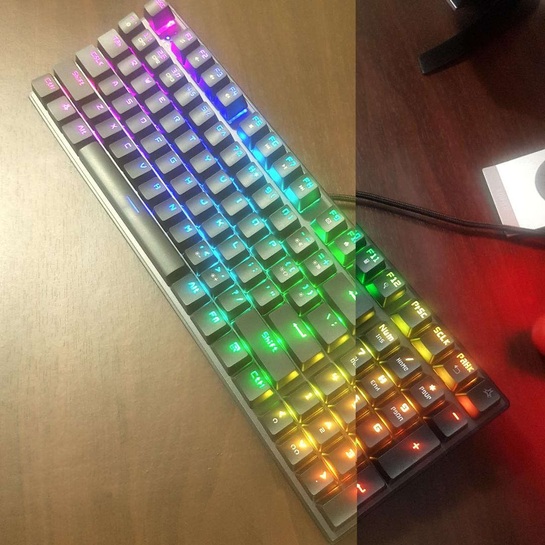 sale or Swap brandnew Rakk ilis full RGB mechanical keyboard (gateron