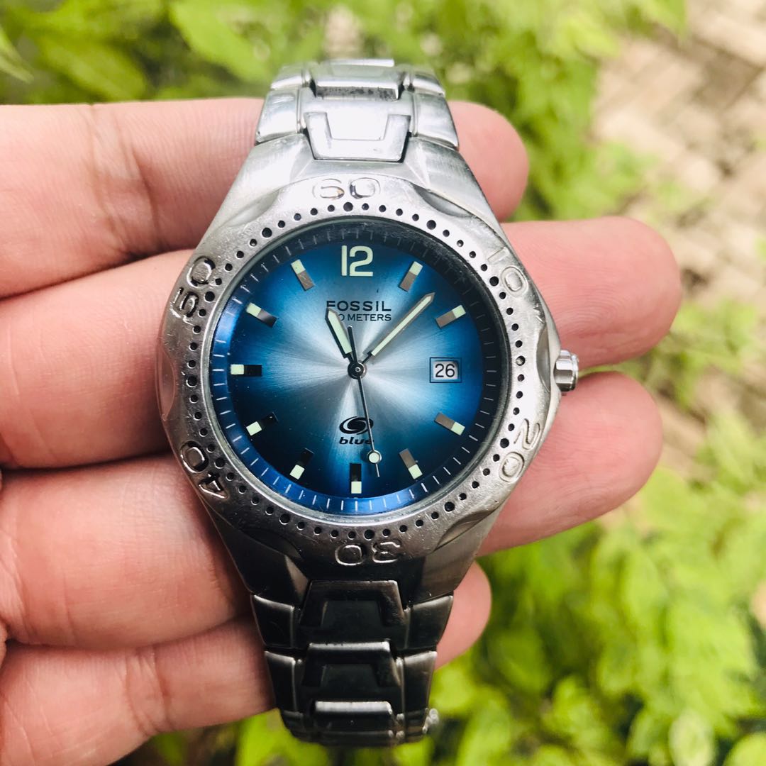 Fossil blue am 3520 clearance