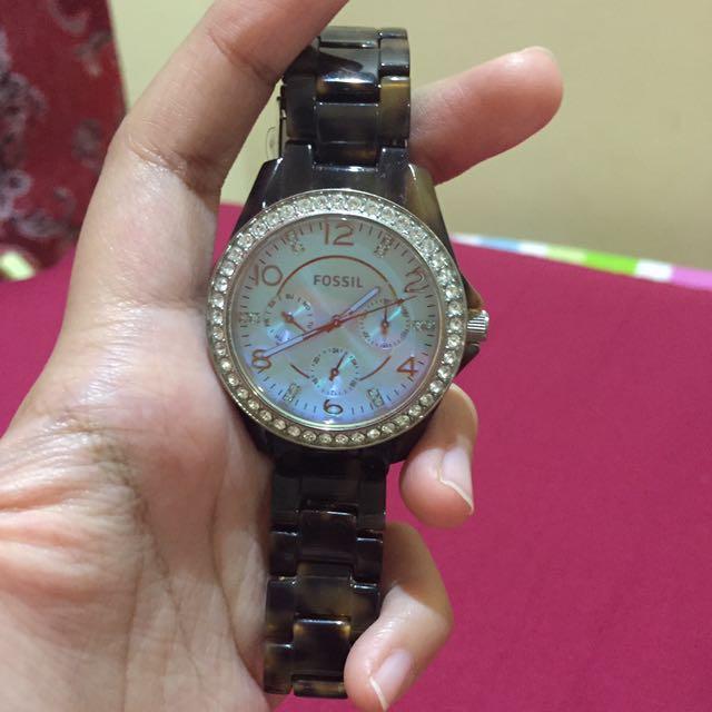 Fossil marble discount face watch