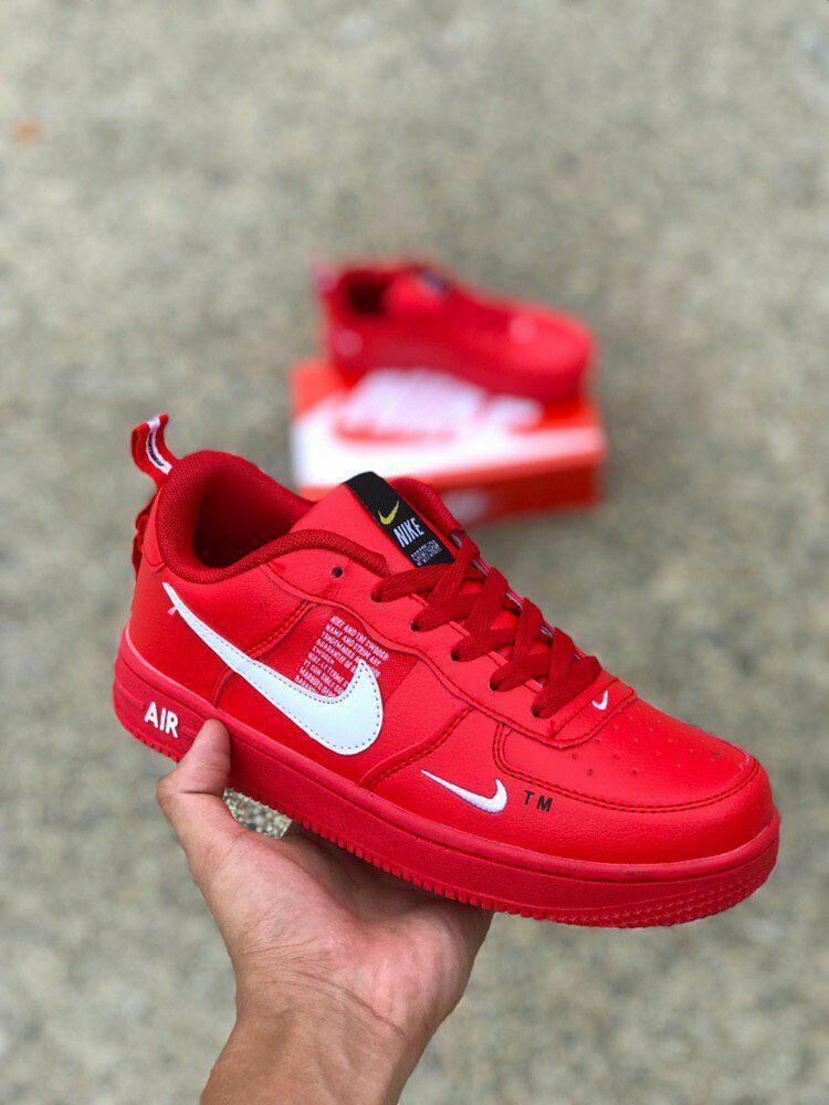 Air force utility red low top