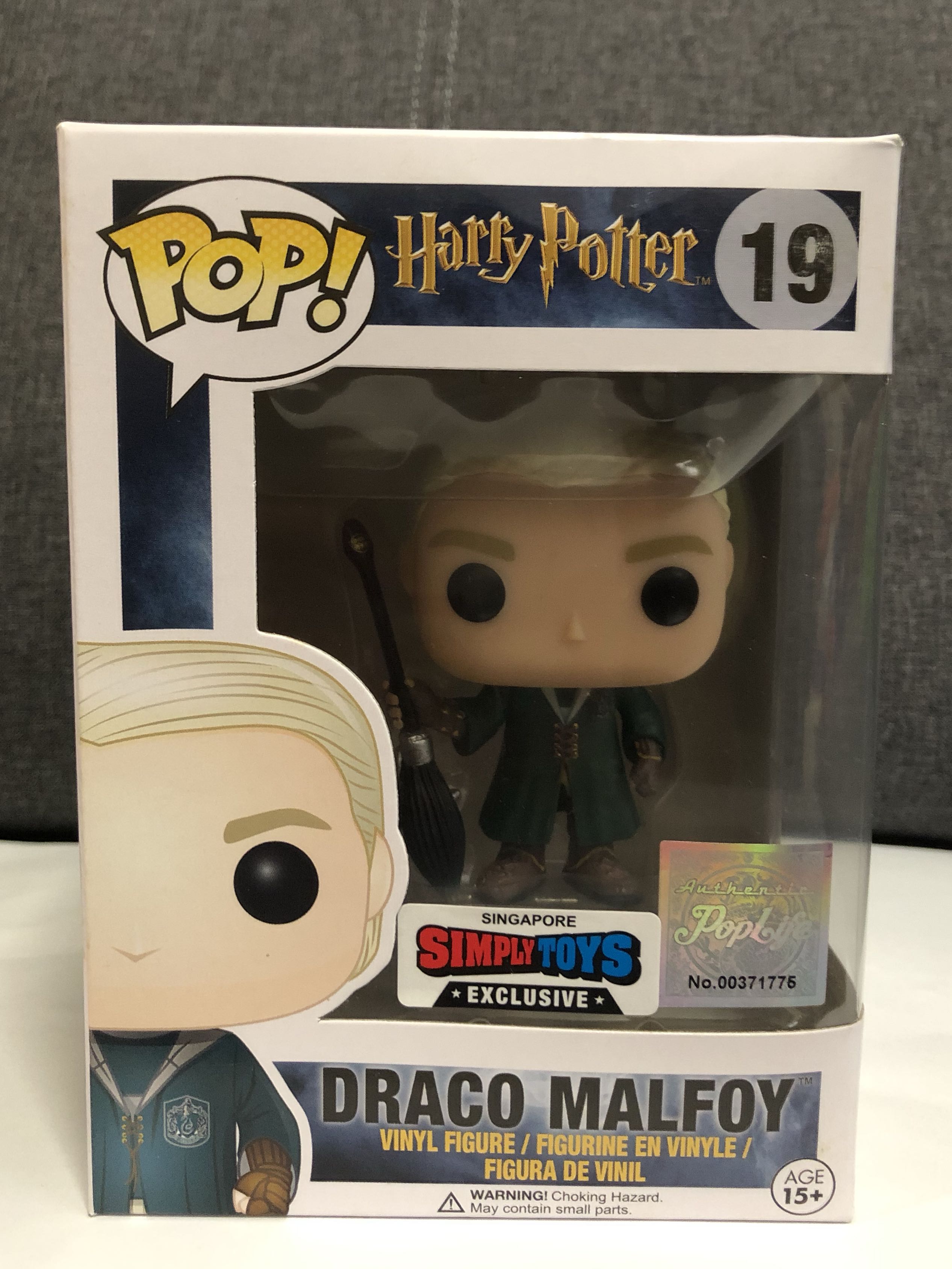Draco Malfoy Quiddich Hot Topic Exclusive Funko Pop 