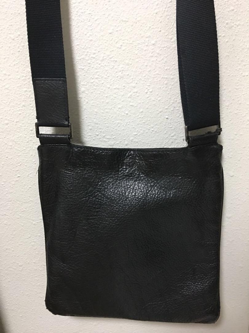 furla black sling bag