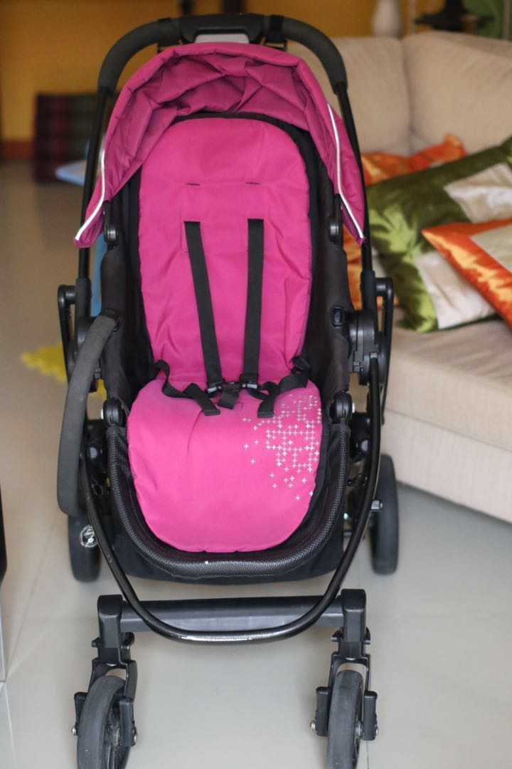 Poussette graco evo rose store