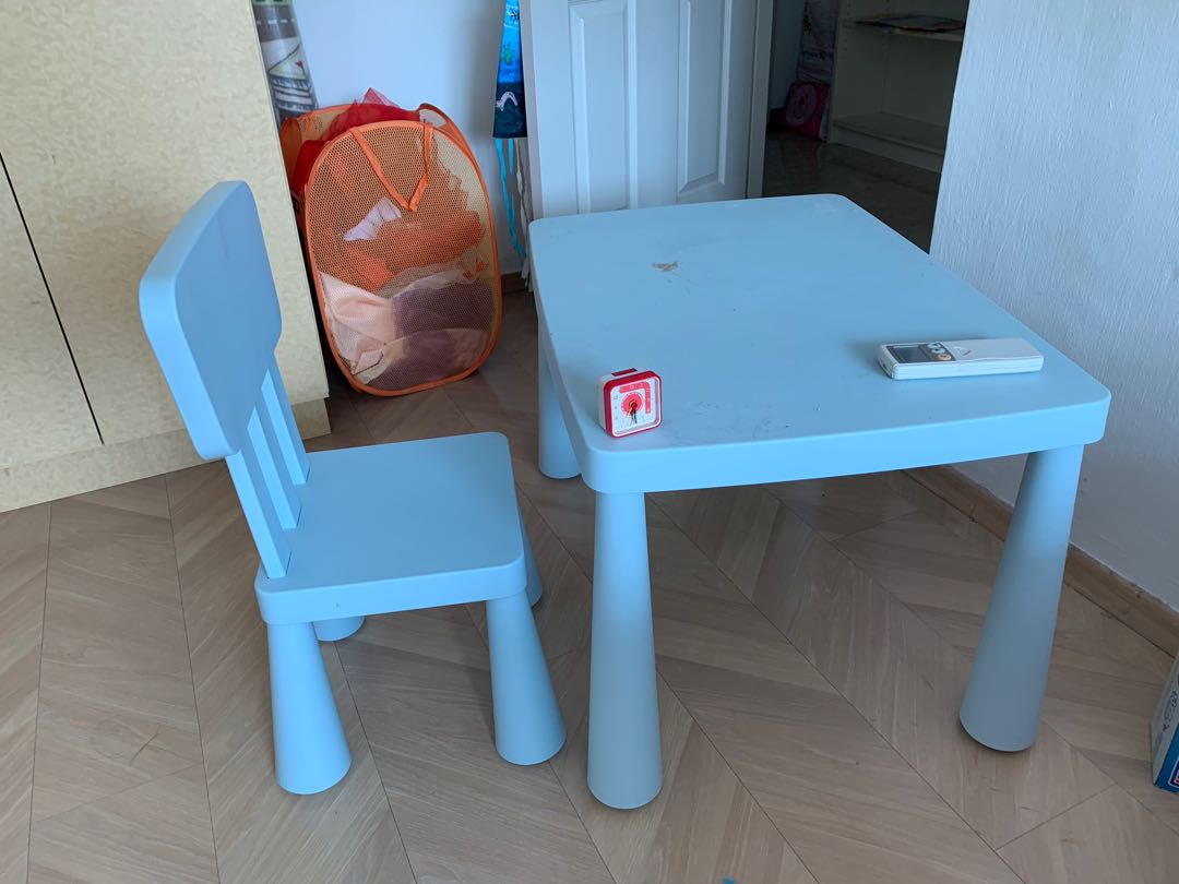 ikea kids table  chair