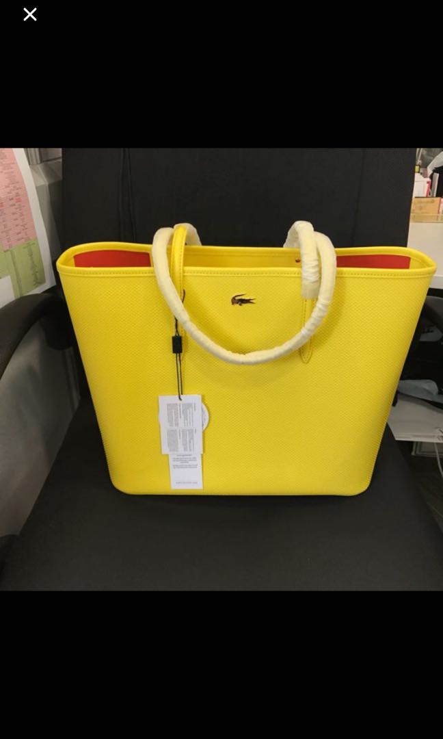 lacoste bag yellow