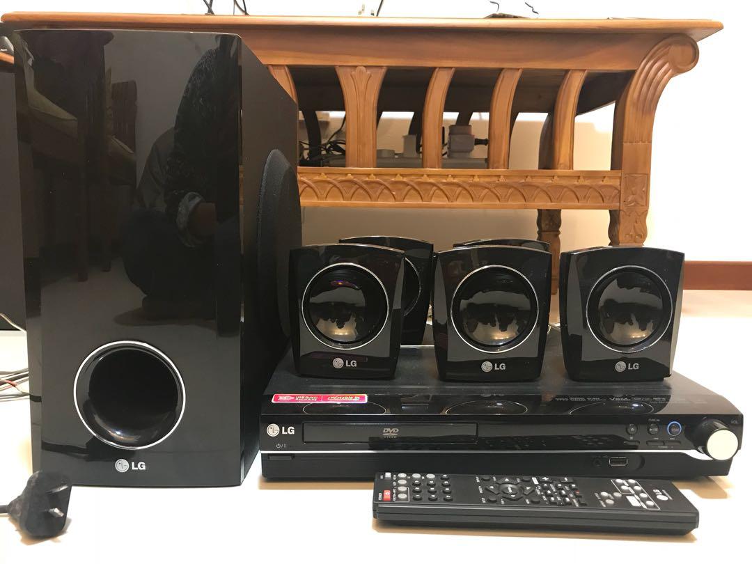 LG 5.1 home theatre system + DVD player, TV & Home Appliances, TV & Entertainment, BluRay
