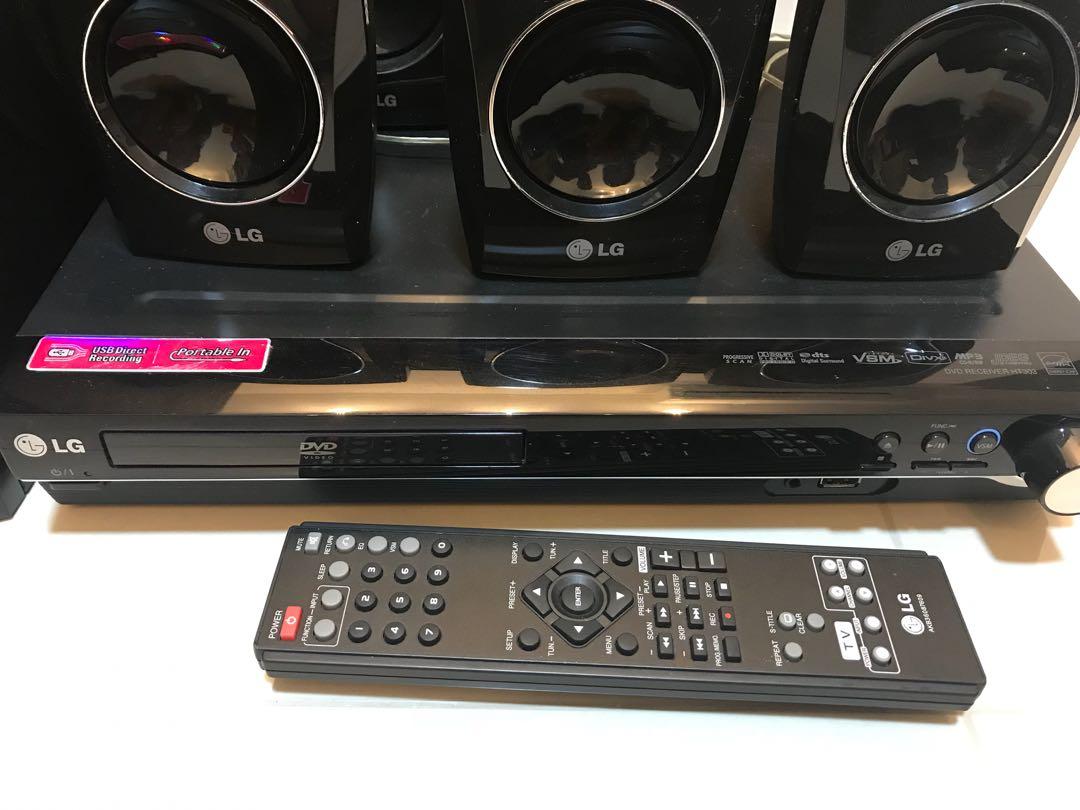 LG 5.1 home theatre system + DVD player, TV & Home Appliances, TV & Entertainment, BluRay