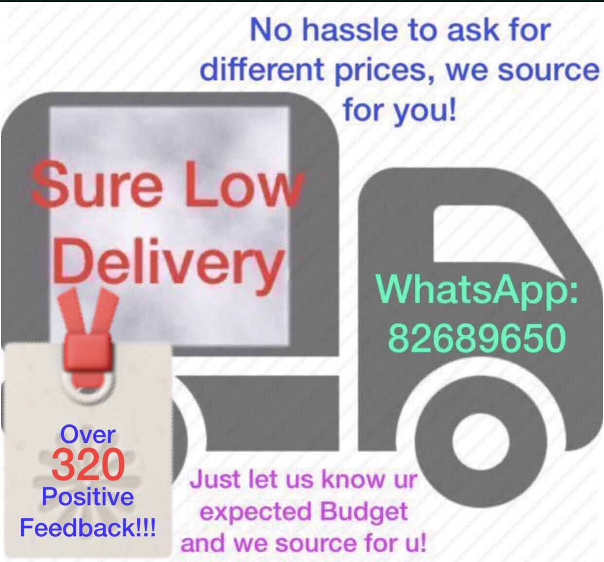 LOWEST Delivery Cost We source for the most Reliable and Cheapest