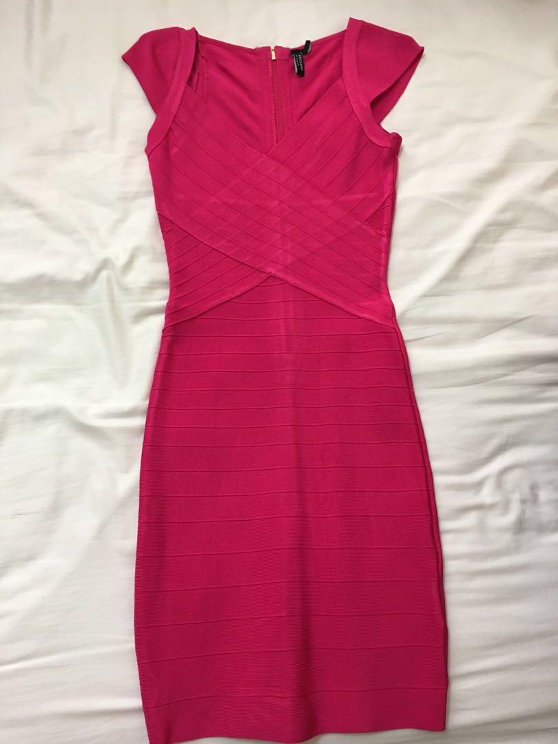 Marciano Pink Bodycon Dress, Women's