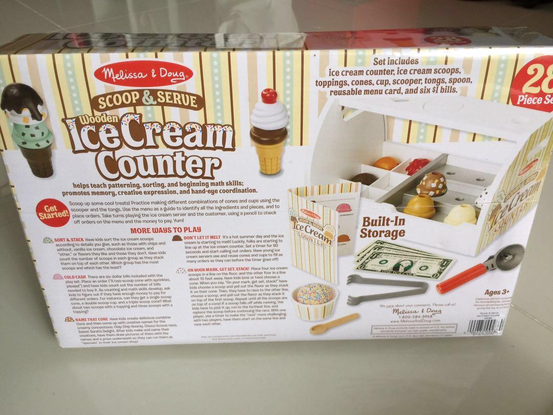 melissa and doug scoop and serve ice cream counter uk