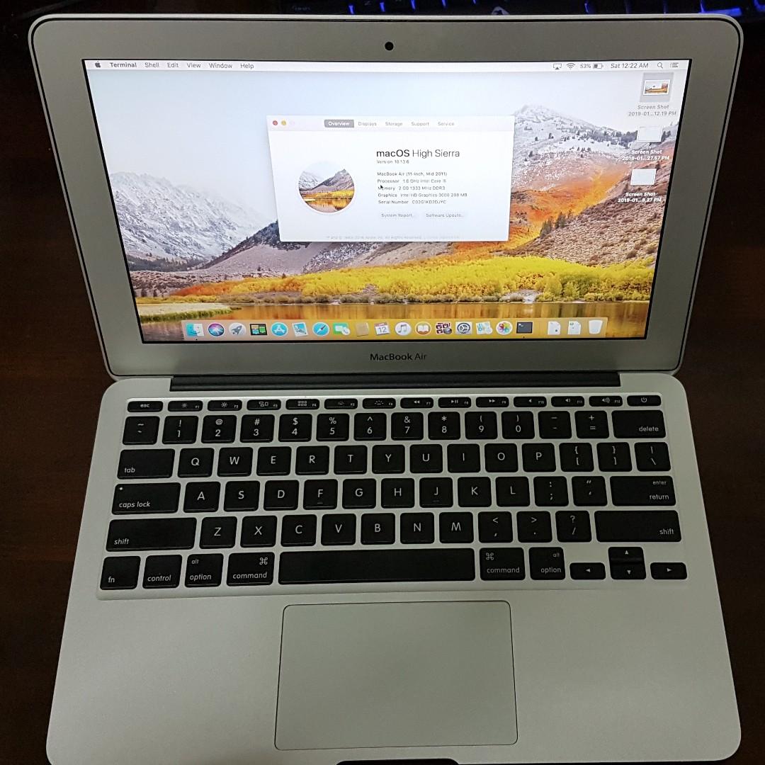 Mid 2011 Macbook Air 11 Inch Electronics Computers Laptops On Carousell