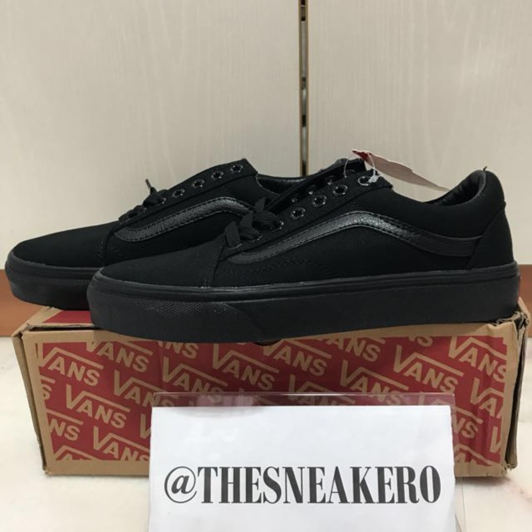 vans old skool triple black