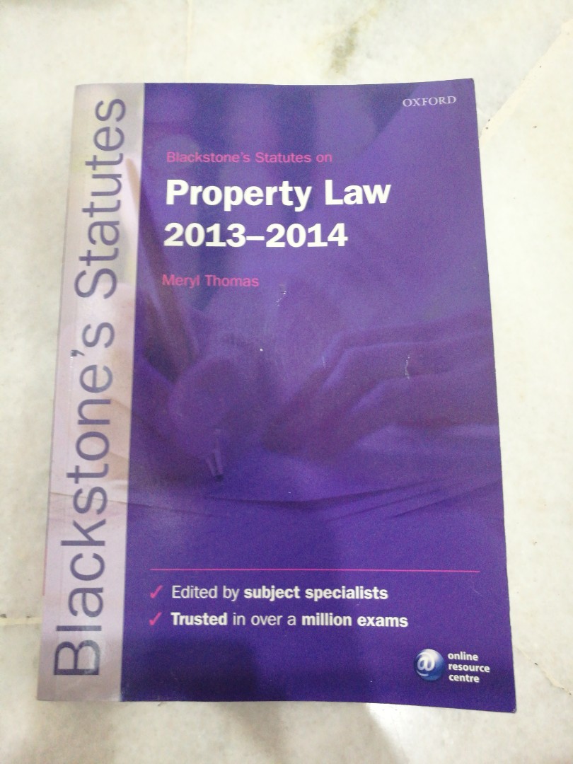 Oxford Property law 20132014, Hobbies & Toys, Books & Magazines