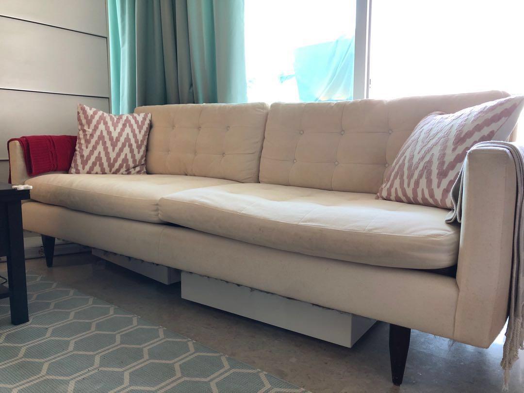 Crate and barrel petrie apartment sofa hot sale