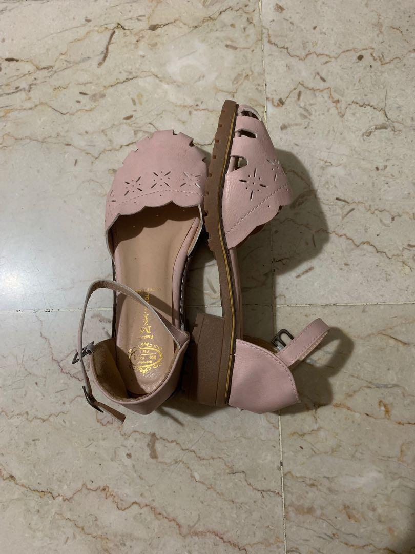 short pink heels