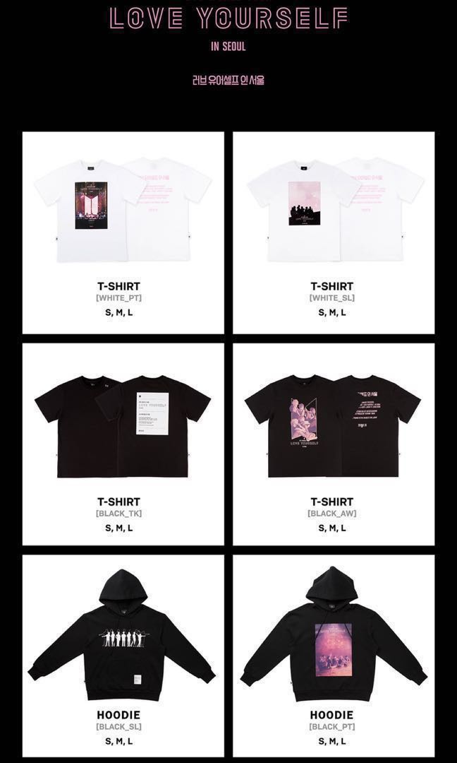 bts love yourself tour shirt official